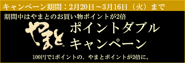 ポイントダブルキャンペーン