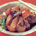 牛肉と根野菜の煮込み
