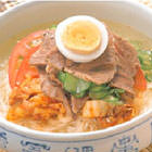 牛すね肉の韓国風冷やしそうめん