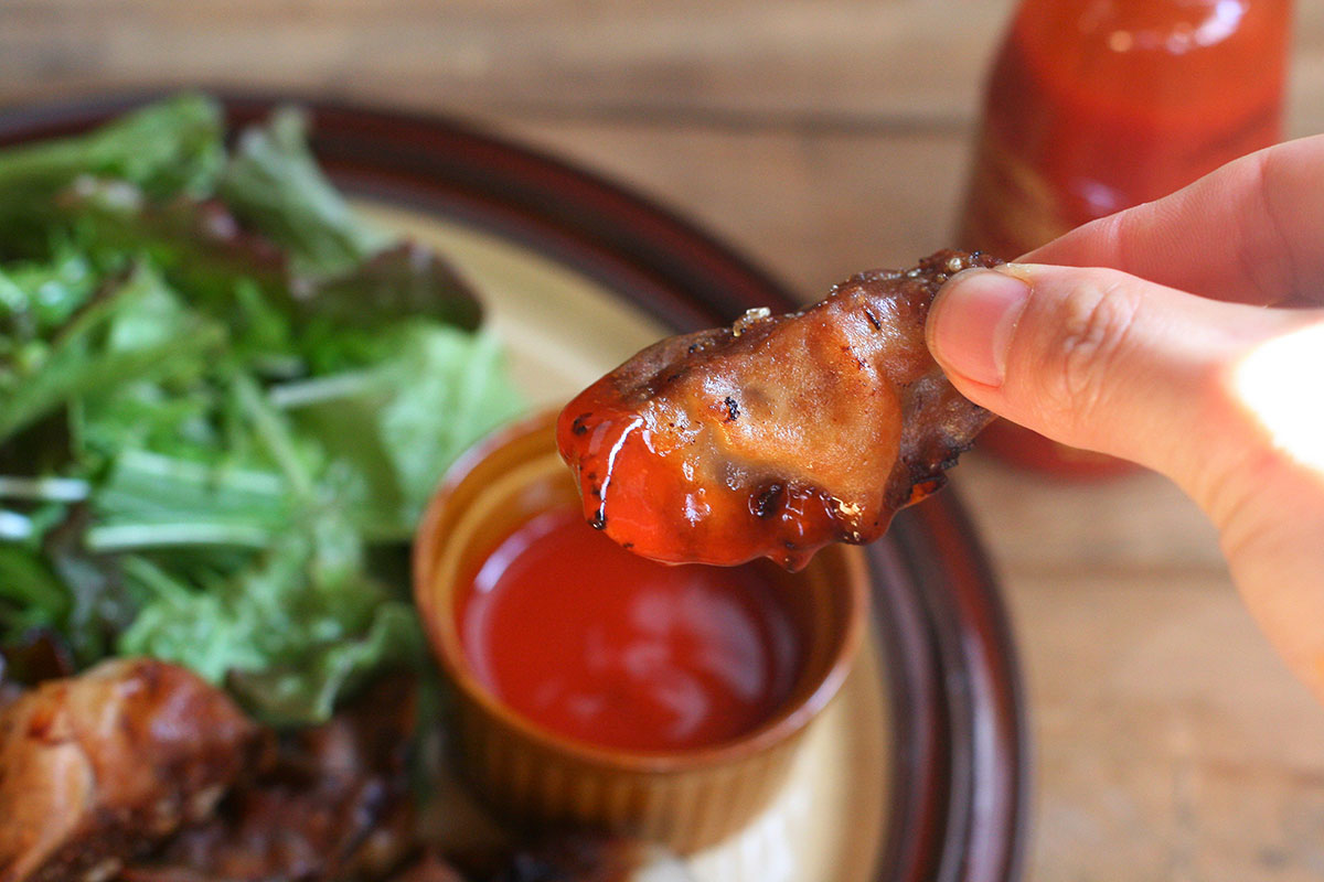 おつまみにぴったり。揚げ餃子