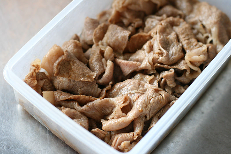 牛しゃぶとナスのバルサミコマリネ