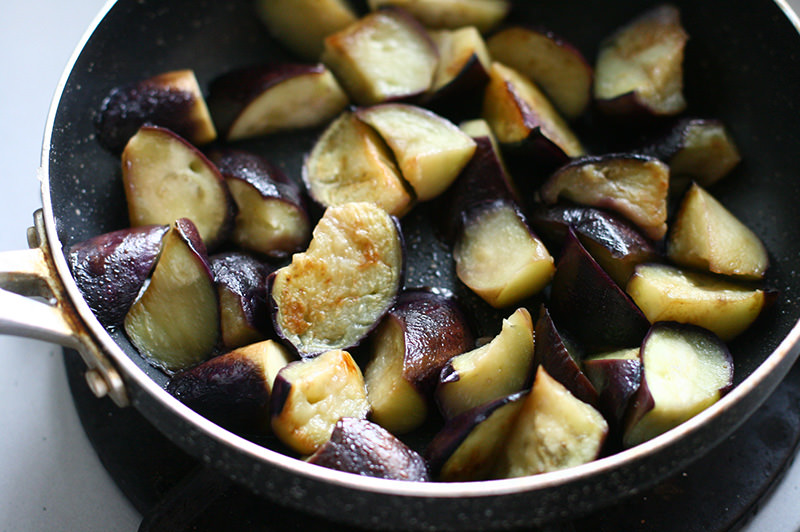 牛しゃぶとナスのバルサミコマリネ