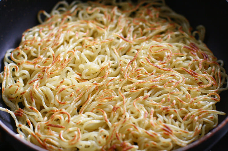 角煮のあんかけ焼きそば