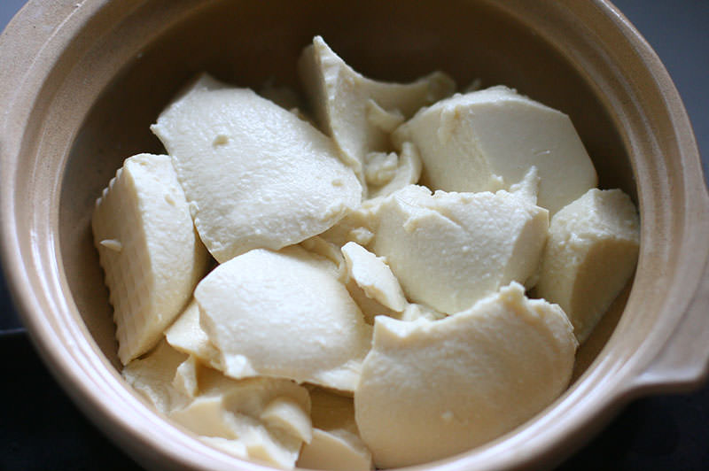 そぼろ豆腐のピリ辛スープ