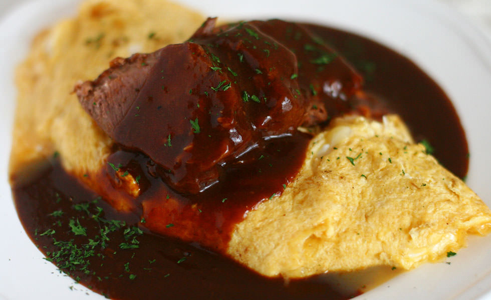 贅沢なチーズオムレツ